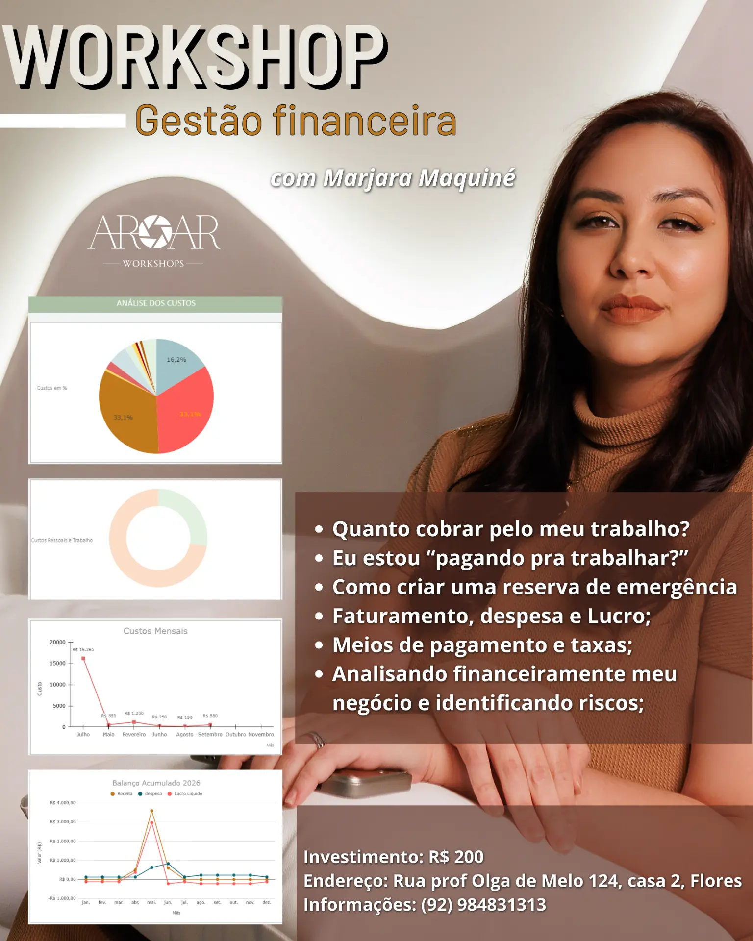 Banner do workshop Gestão financeira